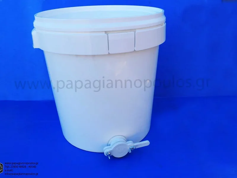 ΚΟΥΒΑΣ ΠΛΑΣΤΙΚΟΣ 32lt ΜΕ ΚΑΝΟΥΛΑ